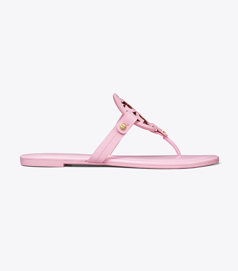 Tory Burch designer sandals Miller Patent Sandal in Petunia angle