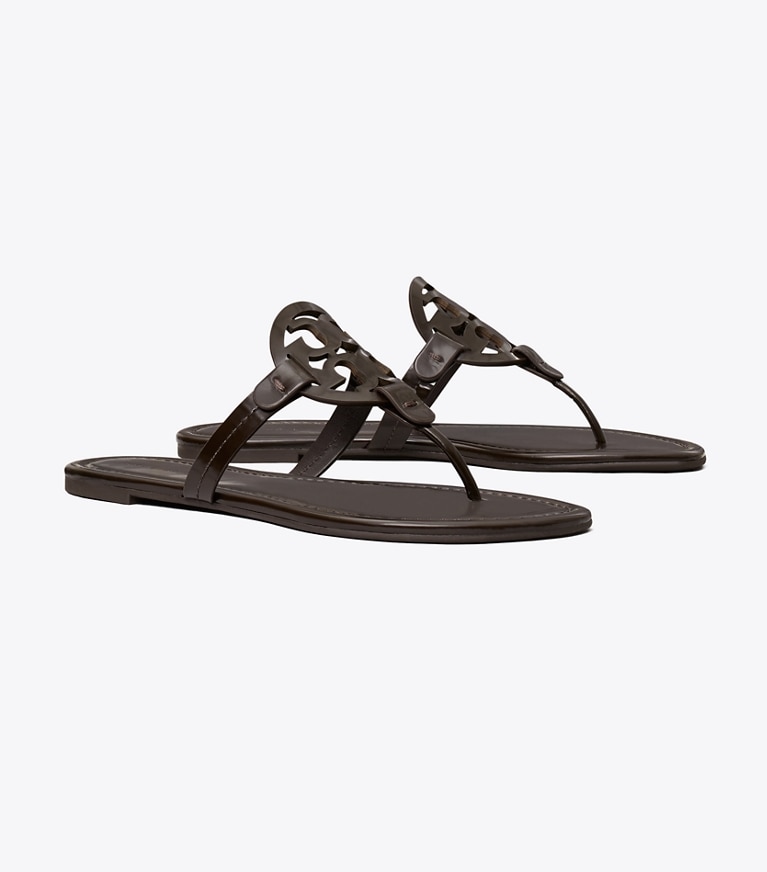 Tory Burch designer sandals Miller Sandal in COCOA angle